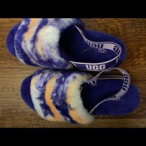 Platform UGG Sandals- Fluffy BRAND NEW real lamb wool